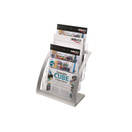 Esiteteline Contemporary 3-osainen aikakausilehtikoko hopea 