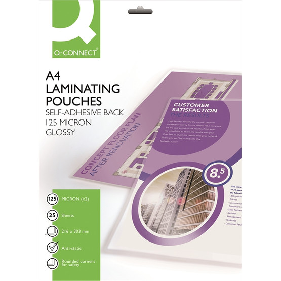 Laminointitasku A4 125mic / 25 itseliimautuva