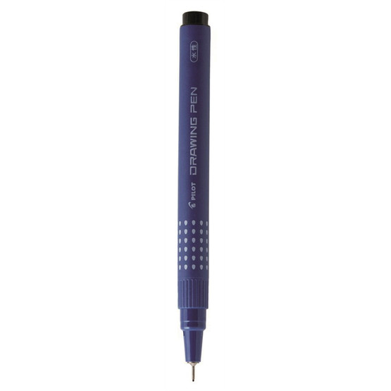 Kuitukärkikynä Pilot Drawing Pen 02 musta  12 kpl/pkt