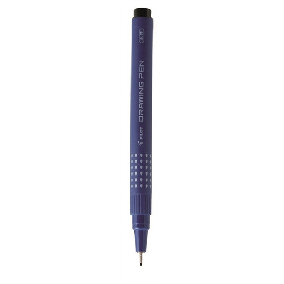 Kuitukärkikynä Pilot Drawing Pen 05 musta  12 kpl/pkt