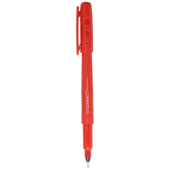 Kuitukärkikynä Connect Fineliner 04 punainen  10 kpl/pkt