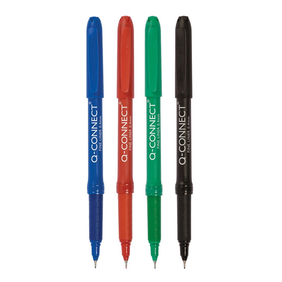 Kuitukärkikynä Connect Fineliner 04 vihreä  10 kpl/pkt