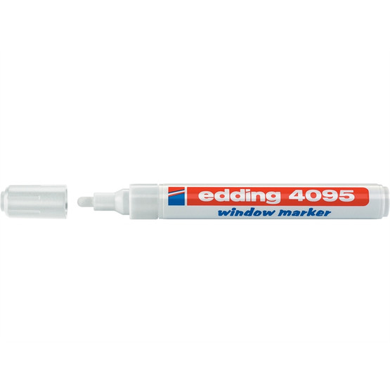 Chalk marker / window marker Edding 4095 2-3mm valkoinen 10 kpl/pkt
