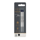 Vaihtosäiliö Parker Quinkflow medium musta  2 kpl/pkt