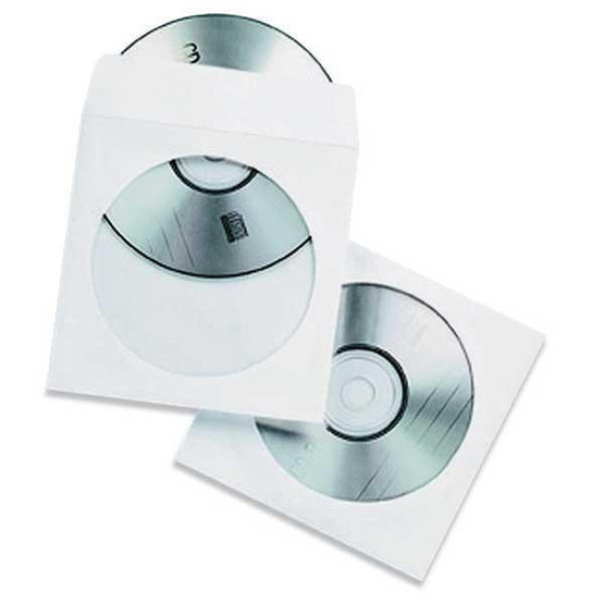 CD/DVD-kuori valkoinen / 50 kpl