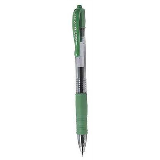 Geelikynä Pilot G-2 fine 0.7 vihreä  12 kpl/pkt