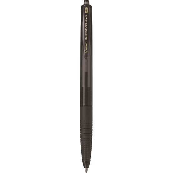 Kuulakärkikynä Pilot Super Grip G medium musta  12 kpl/pkt