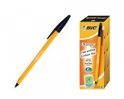 Kuulakärkikynä Bic Orange Fine musta arkistokelpoinen  20 kpl/pkt