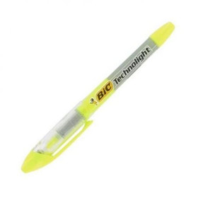 Korostuskynä Bic Technolight keltainen  12 kpl/pkt