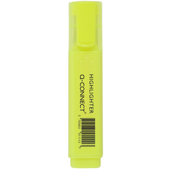Korostuskynä Connect viisto 1-5,2 mm keltainen  10 kpl/pkt