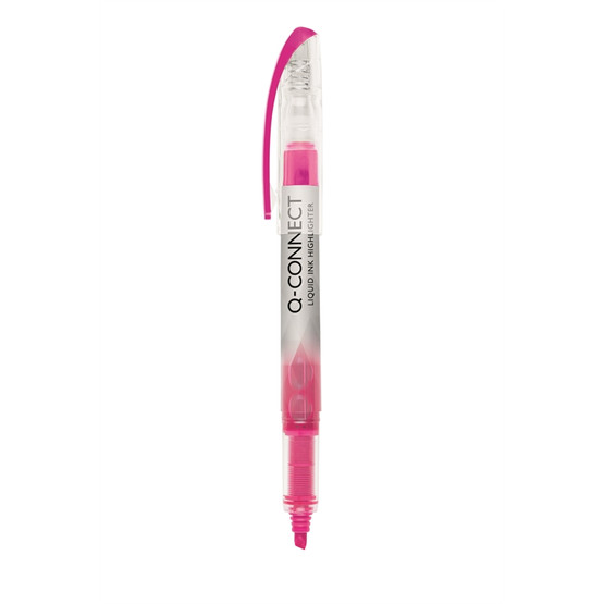 Korostuskynä Connect Liquid 1-4 mm pinkki  12 kpl/pkt