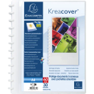 T-lovikansio / Repäisykansio 30-taskua PP valkoinen 5 kpl/pkt