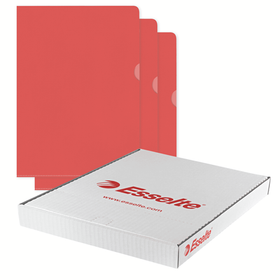 Muovitasku 54834 A4 105mic appelsiinipinta punainen  100 kpl