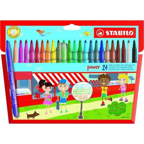 Kuitukynä Stabilo Power 280/24  24 väriä