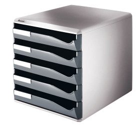 Vetolaatikosto Leitz 5-osainen 5280 harmaa