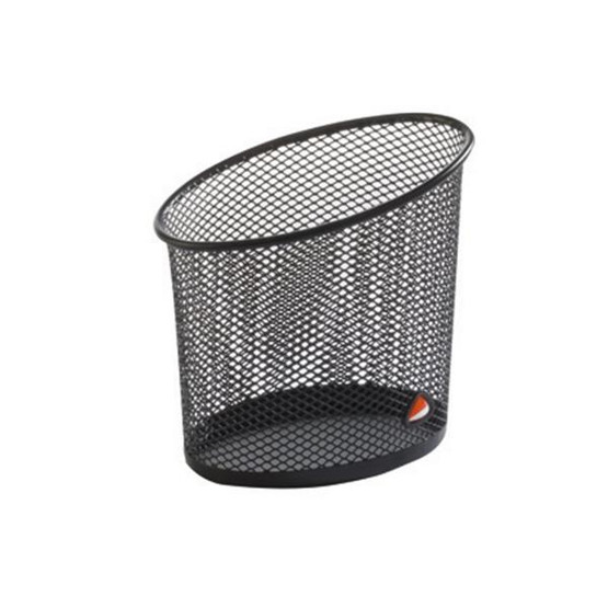 Alba mesh kynäpurkki musta reikämetallia