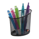 Alba mesh kynäpurkki musta reikämetallia