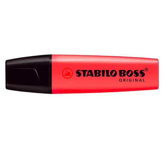 Korostuskynä Stabilo Boss Original punainen  10 kpl/pkt