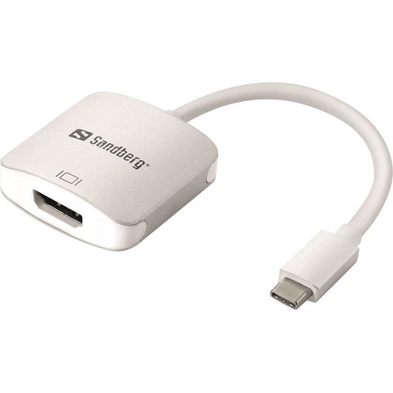 Sandberg näyttöadapteri USB-C (uros)- HDMI (naaras) 