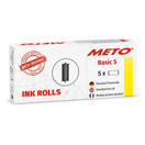 Värirulla Meto Classic S/M 9506060 musta / 5 kpl