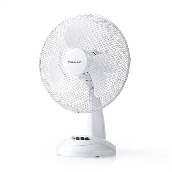 Pöytätuuletin Nedis muovi valkoinen 30cm 
