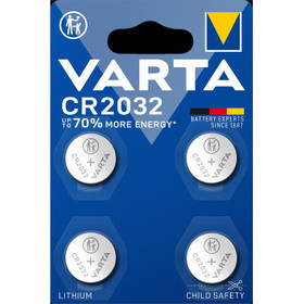 Paristo Varta Lithium Coin CR2032 / 4 kpl/pkt