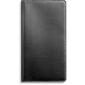 Burde taskukalenteri Interplano musta keinonahka suomi/ruotsi 2026 