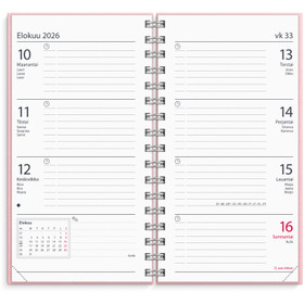 Burde taskukalenteri Master Style 2026 