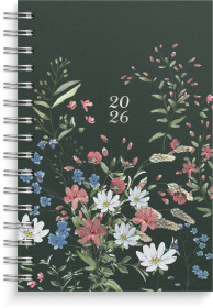 Burde pöytäkalenteri Päiväkirja Story kukka 2026 