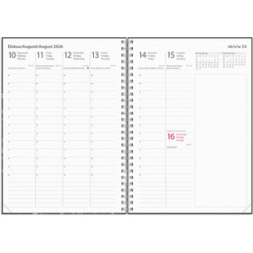 Burde pöytäkalenteri Business Story kukka 2026 