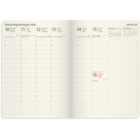 Burde pöytäkalenteri Business Forma Deluxe musta 2026 