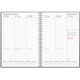 Burde pöytäkalenteri Weekly vuosipaketti 2026 