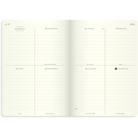 Burde pöytäkalenteri Weekly Deluxe 2026 