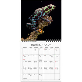 Burde Seinäkalenteri Wild animals 2026