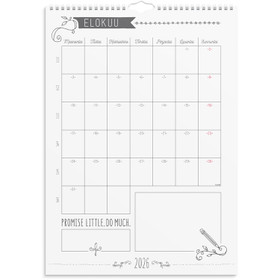 Burde Seinäkalenteri Scribble 2026