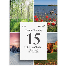 Burde Kalenterilehtiö seinälle Päivälehtiö  2026