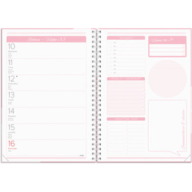 Burde pöytäkalenteri Make It Happen roosa 2026 