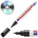 Huopakynä Edding 8400 CD/DVD Marker 0,5-1 mm musta  10 kpl/pkt
