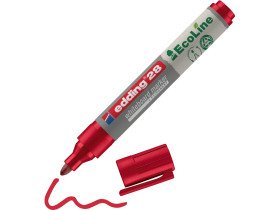 Valkotaulukynä Edding 28 Ecoline 1,5-3mm punainen  10 kpl/pkt
