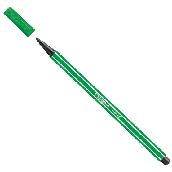 Kuitukärkikynä Stabilo Pen 68 vihreä  10 kpl/pkt