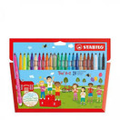 Kuitukärkikynä Stabilo Trio 378/24  24 väriä