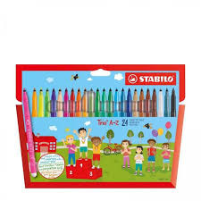 Kuitukärkikynä Stabilo Trio 378/24  24 väriä