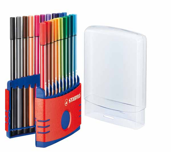 Kuitukärkikynä Stabilo Pen 6820 1.0mm color parade 20 väriä