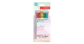 Akvarellikynä Stabilo Aquacolor PastelLove 12 väriä