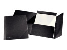 Kulmalukkokansio Esselte A4 läpillä musta  25 kpl/pkt