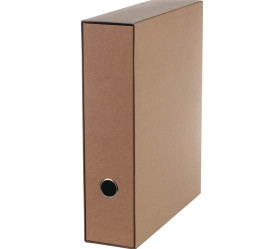 Arkistomappi A4/7cm + kotelo ruskea   9 kpl/ltk