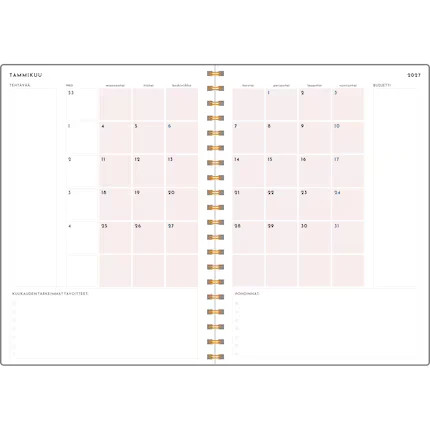 Ajasto pöytäkalenteri Harmony Planner 2027