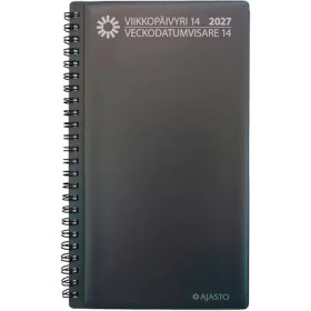 Ajasto pöytäkalenteri Viikkopäivyri / Veckodatumvisare 14 2027
