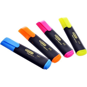 Korostuskynä Bravo viisto 1-5 mm keltainen  10 kpl/pkt