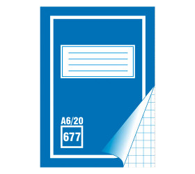 Kouluvihko 677 ruudutettu A6/20  20 kpl/pkt